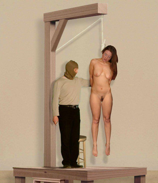 Nude noose naked hanged guy