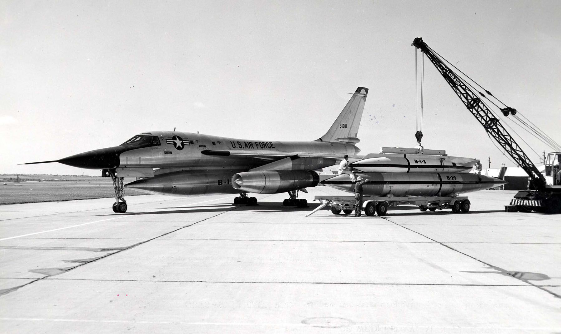 Supersonic bomber b-58 hustler