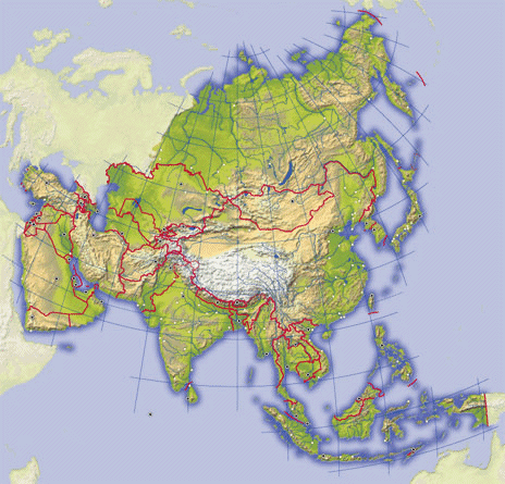 Asian moutain range