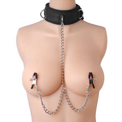 Nipple clamp collar slut