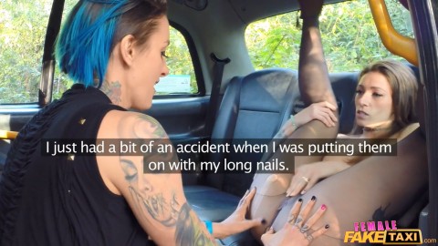 Female fake taxi lesbian fuck