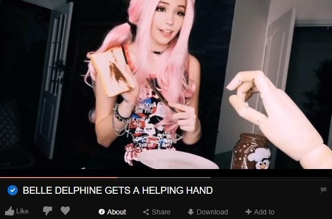 best of Gets hand helping delphine belle